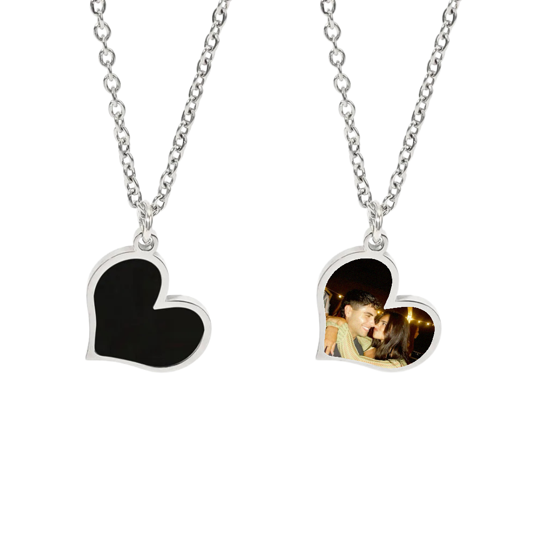 Custom Heat Activated Heart Necklace