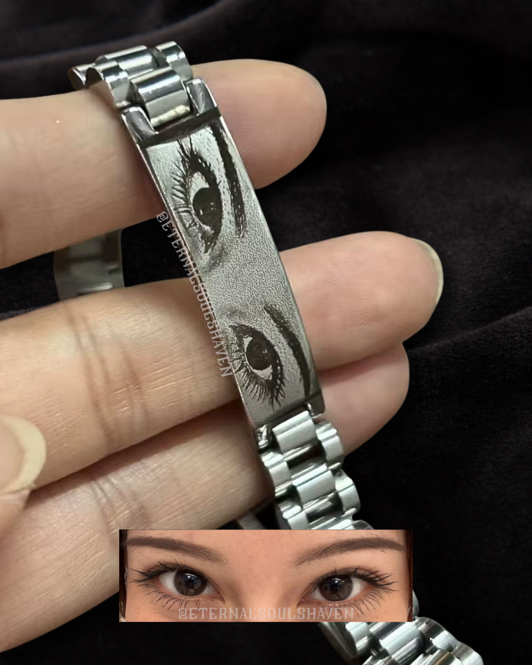Custom Eyes Engravable Bracelet