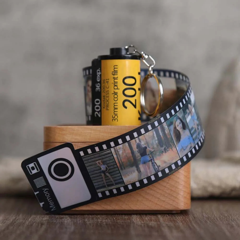 Custom Photo Film Roll Keychain