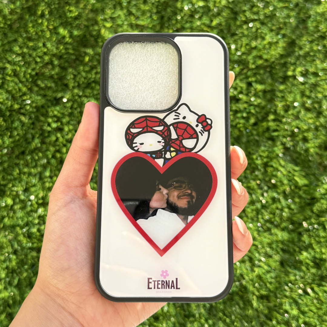 Custom Spidey & Kitty Heart Phone Case