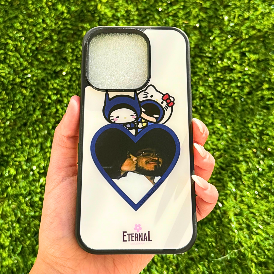 Custom Batman & Kitty Heart Phone Case