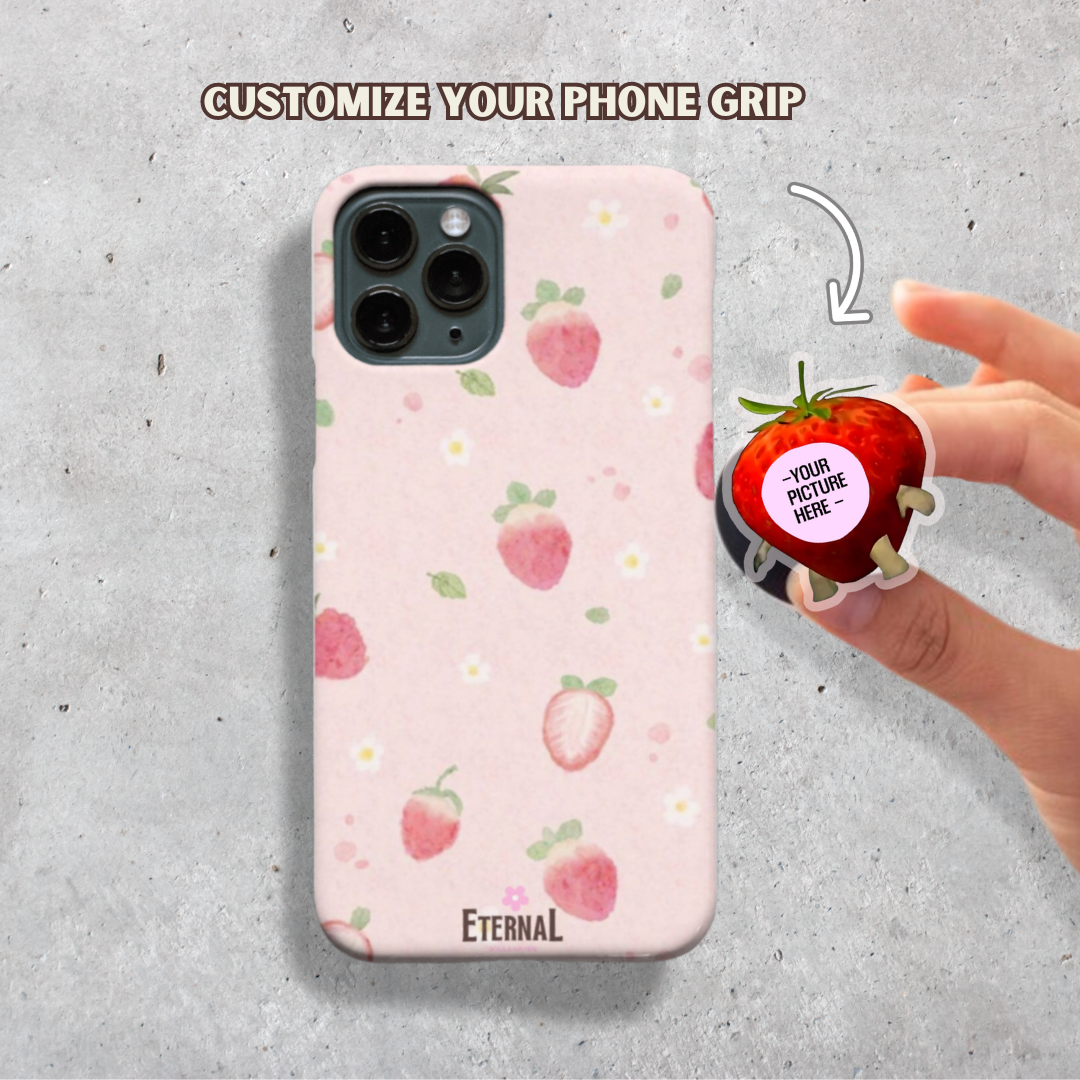 Custom Phone Grip - Strawberry - EternalSoulsHaven