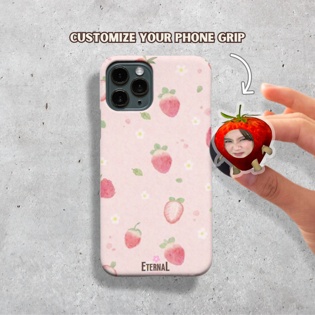 Custom Phone Grip - Strawberry - EternalSoulsHaven