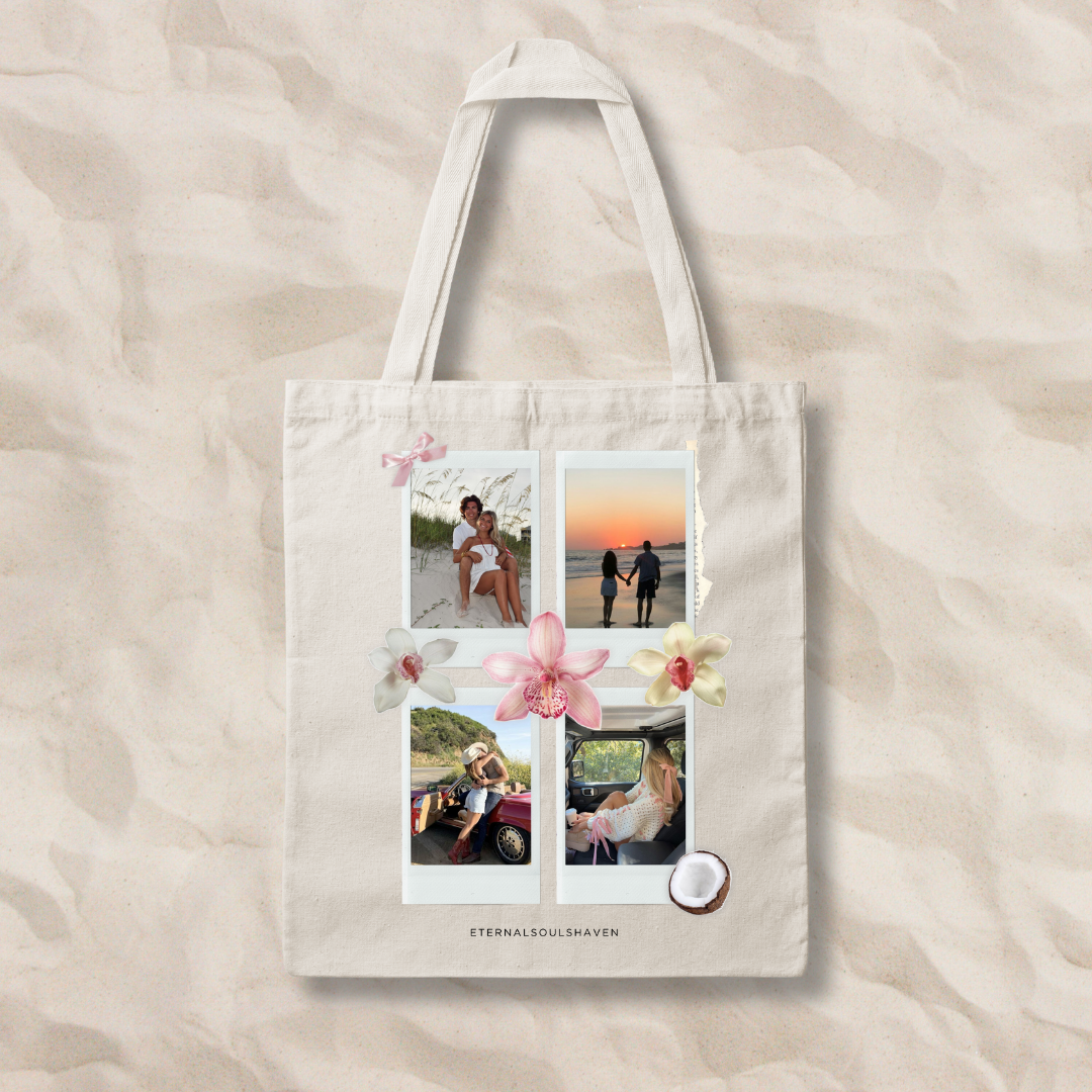 Custom Polaroid Island Girl Tote