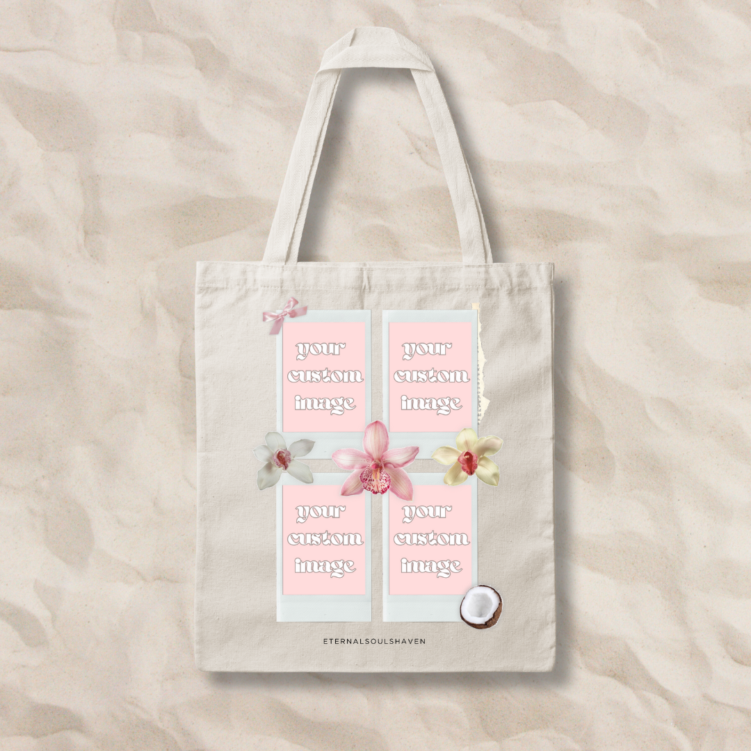 Custom Polaroid Island Girl Tote