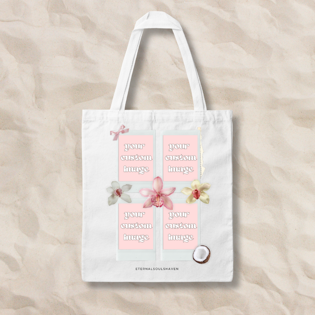 Custom Polaroid Island Girl Tote