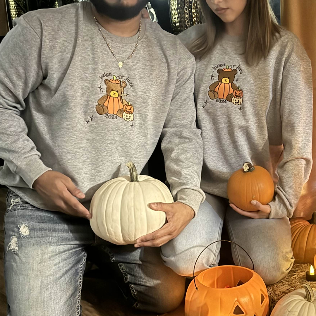 Customizable Pumpkin Teddy Pullover