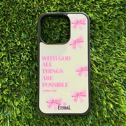 Matthew 19:26 Phone Case