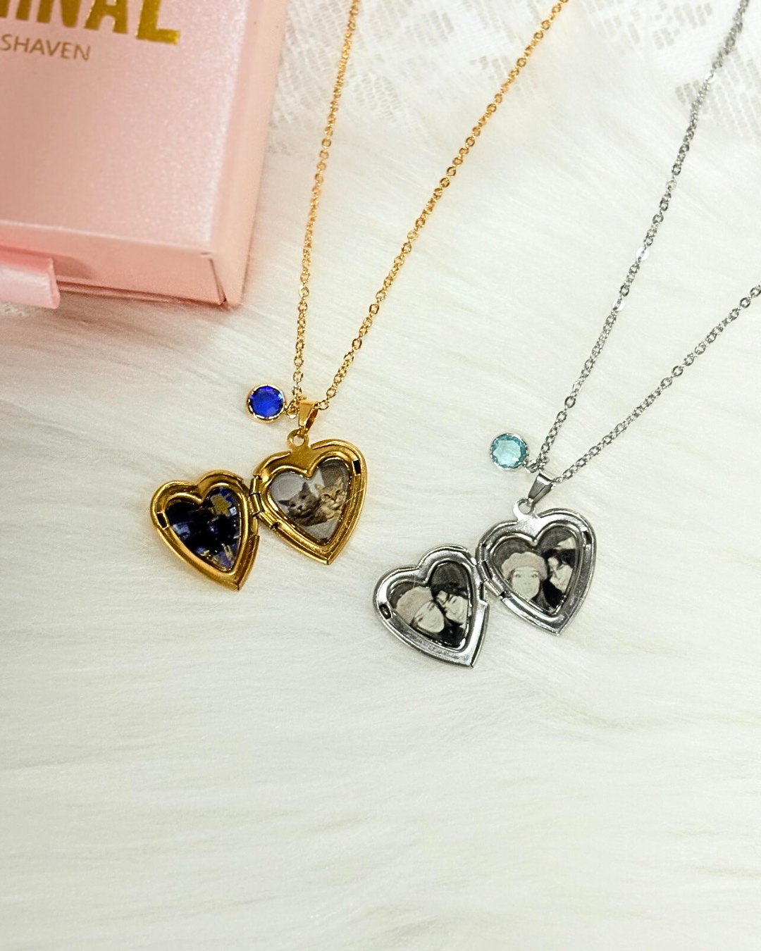 Heart Locket w/ Engraving and Birth Stone