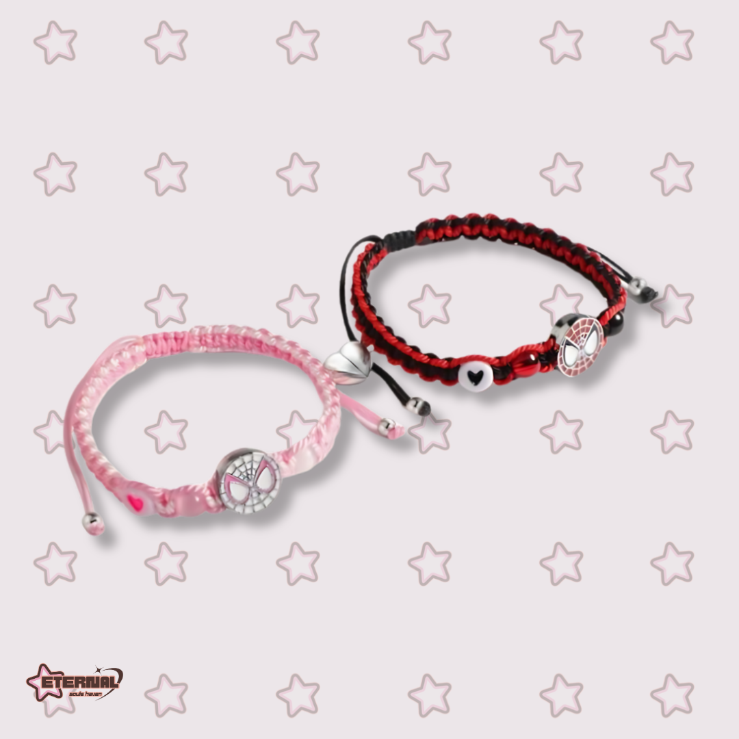 Matching Bracelets - Spider Man & Spider Girl