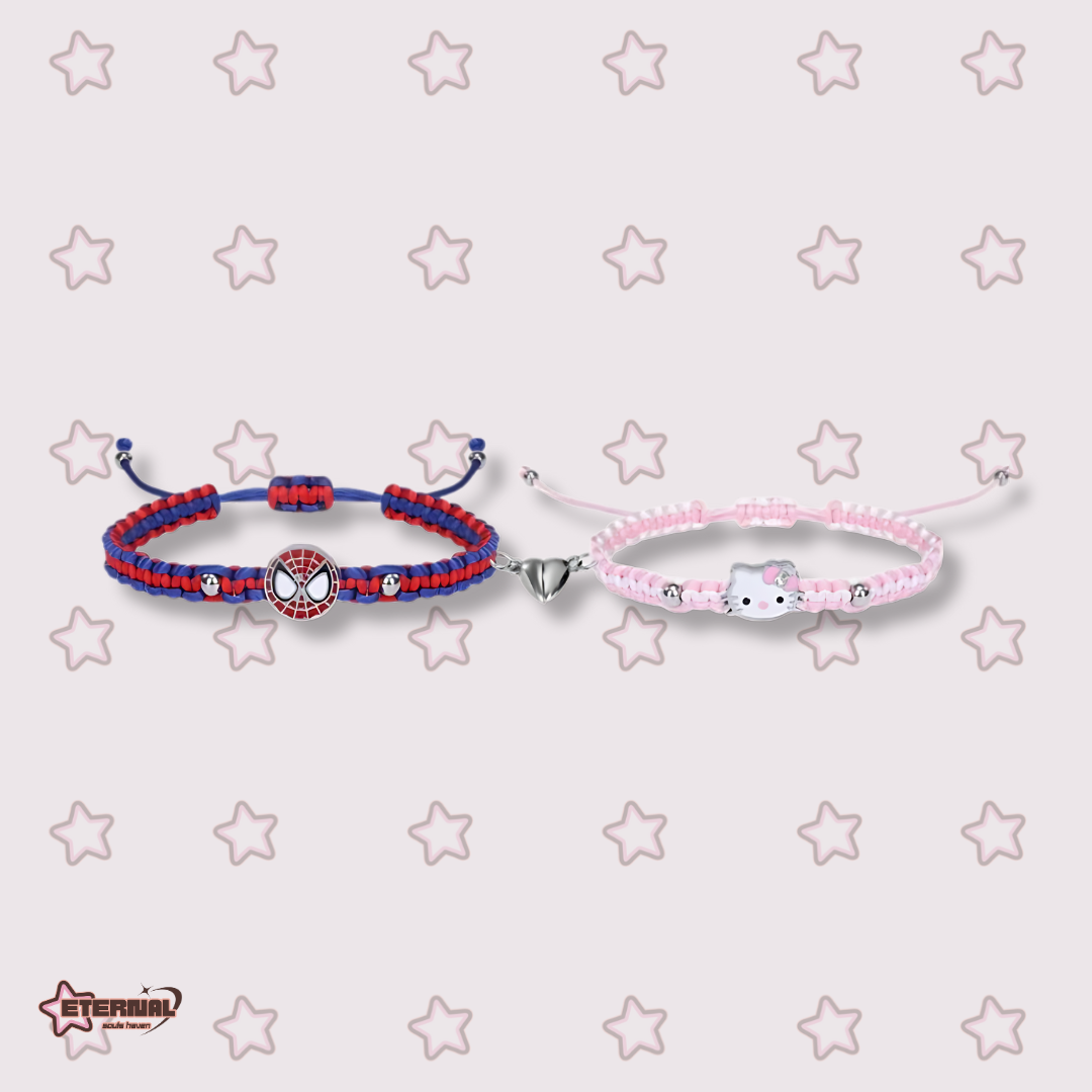 Matching Bracelets - Spider Man & Hello Kitty v2