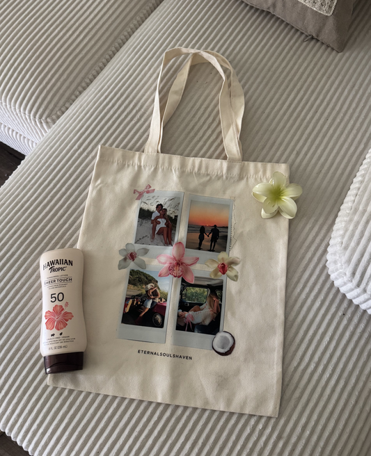 Custom Polaroid Island Girl Tote