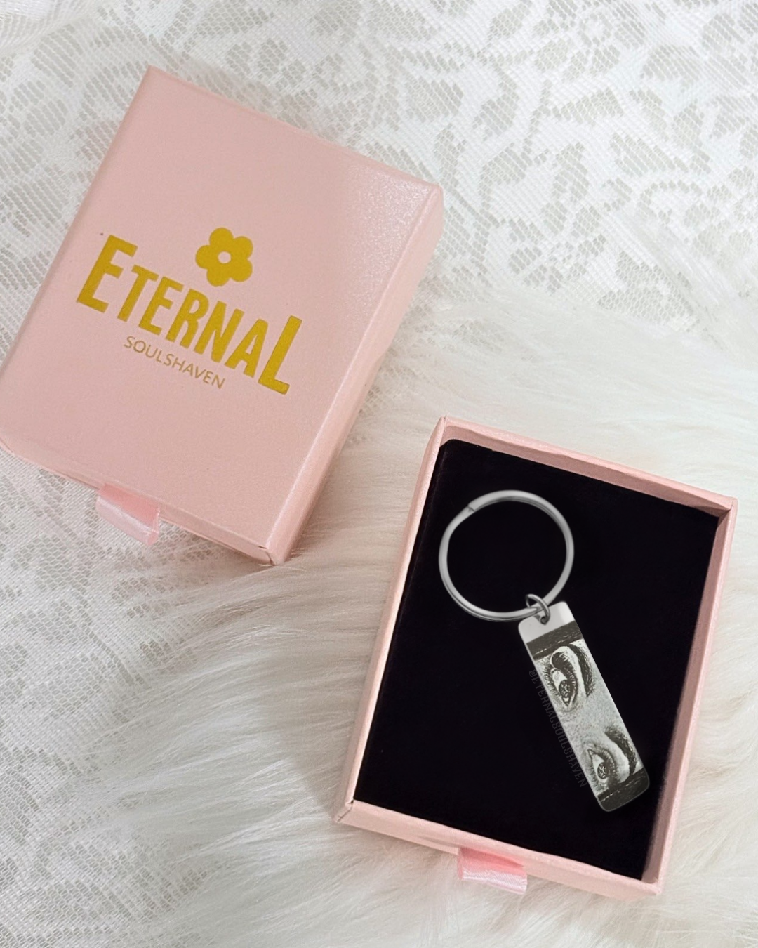 Custom Engraved Eyes Keychain